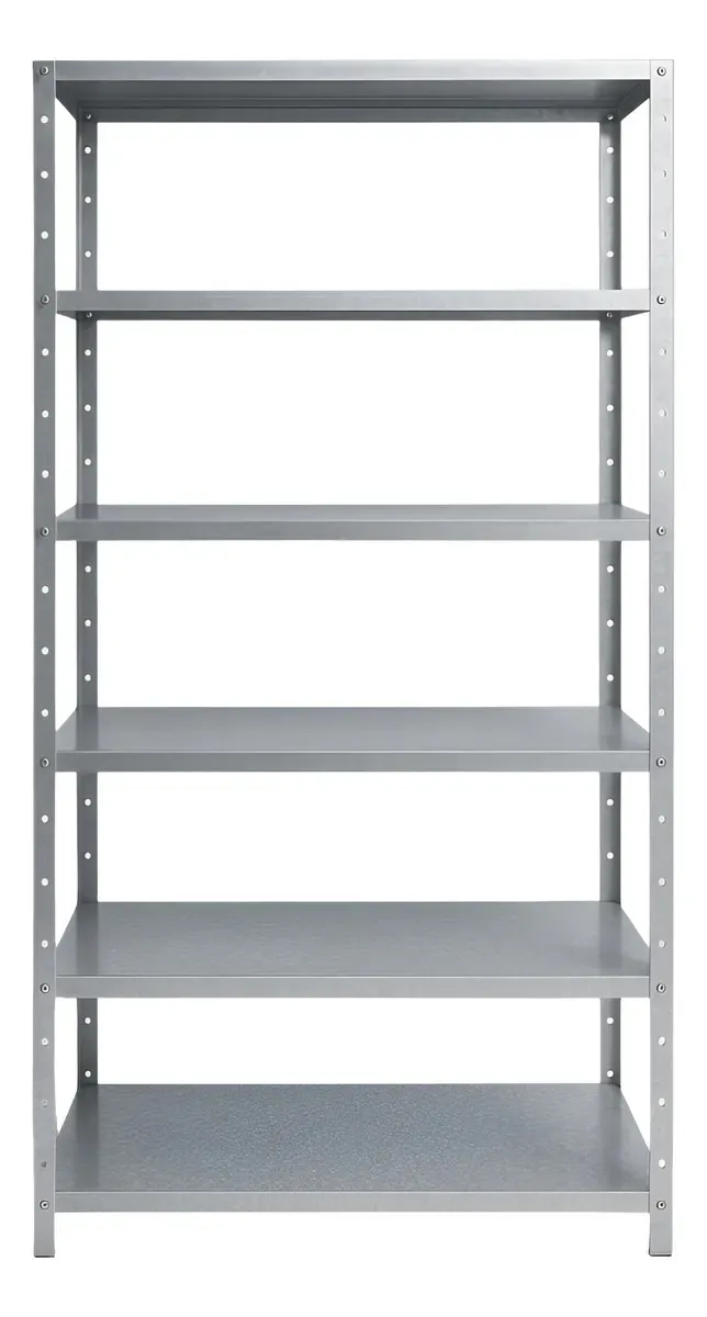 Estante de Aço Industrial Dmecom com 6 Prateleiras, 190 cm de Altura e 27 cm de Profundidade