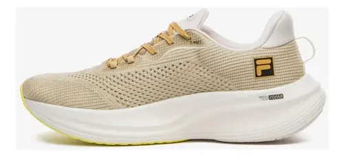 Tenis Masculino Fila Racer Speedzone Lisa Dourado/preto/verde Limao 39 Br