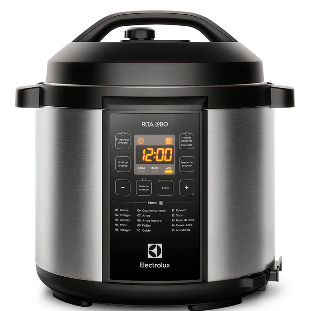 Panela de Pressão Elétrica Electrolux Experience por Rita Lobo 6L Inox - PCC20